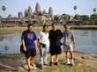 Warren, Peter and associates visit the historic temples of Angor Watt.